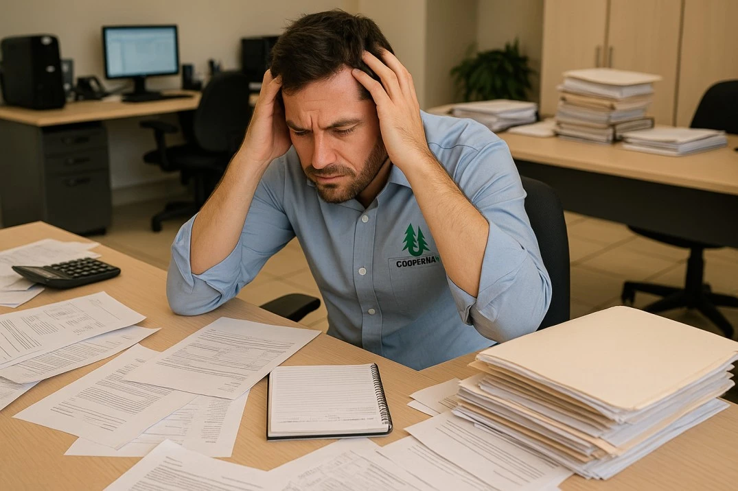 desorden en cooperativa de agua potable